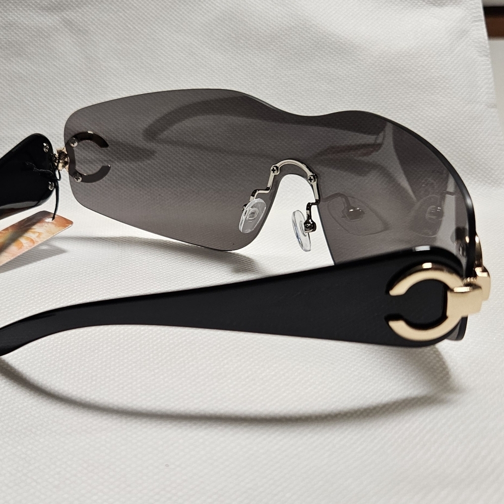 Designer Look Shield Diva Sunglasses New - Picture 3 of 4